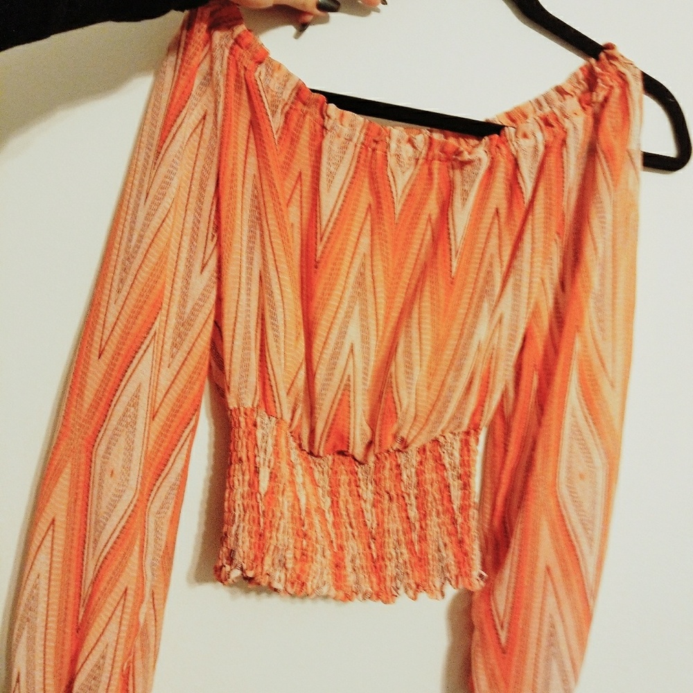 Cropped Orange summer shirt